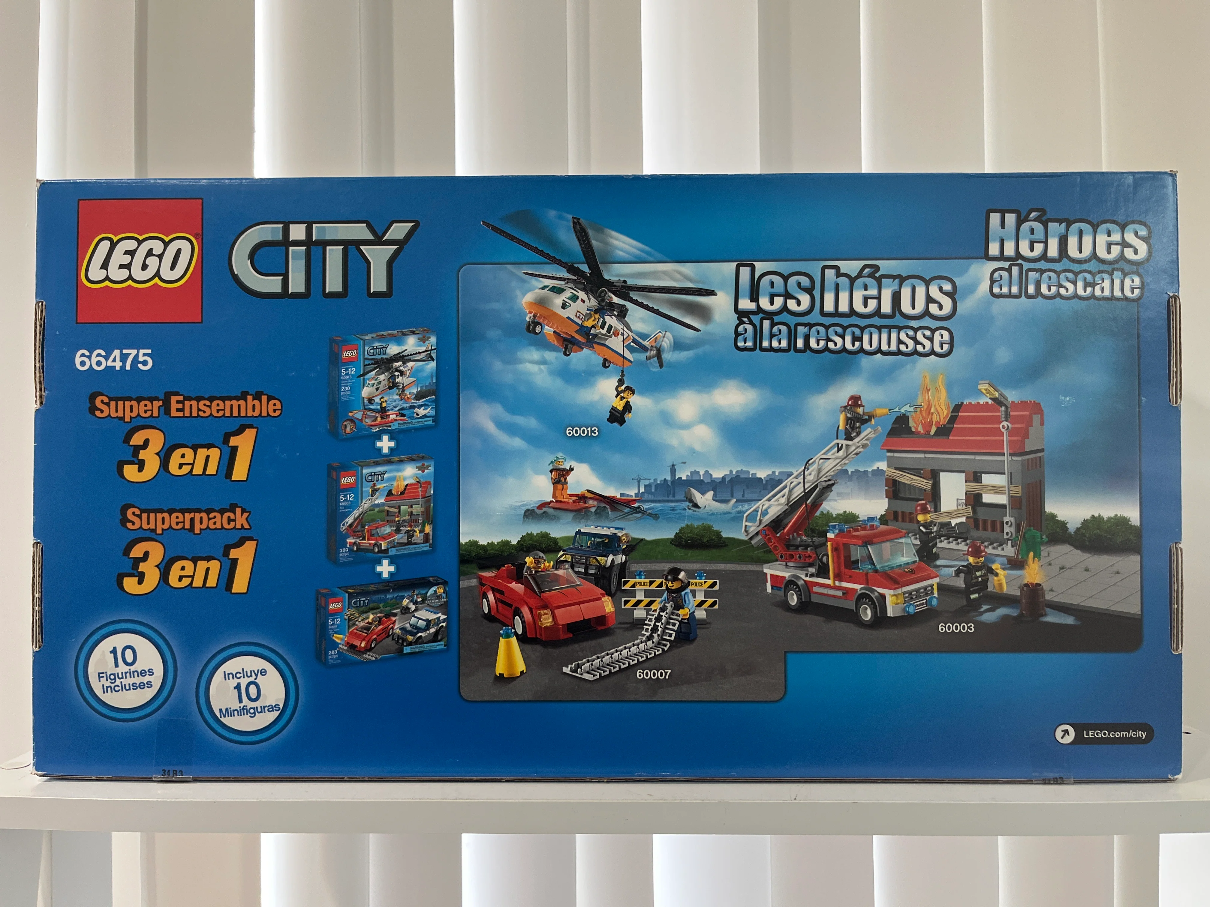 66475 City Bundle Pack, 3 in 1 Super Pack (Sets 60003, 60007, and 60013) - Heroes to the rescue - Image 2